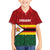 Zimbabwe Cricket Custom Family Matching Off Shoulder Maxi Dress and Hawaiian Shirt Zimbabwean Pattern Flag Motif - Wonder Print Shop