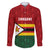 Zimbabwe Cricket Custom Family Matching Off Shoulder Short Dress and Hawaiian Shirt Zimbabwean Pattern Flag Motif - Wonder Print Shop