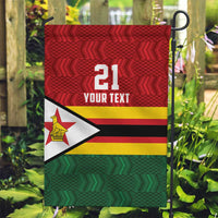Zimbabwe Cricket Custom Garden Flag Zimbabwean Pattern Flag Motif - Wonder Print Shop