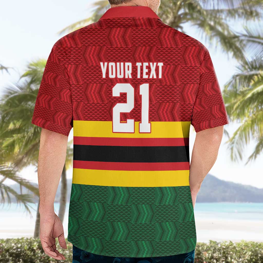 Zimbabwe Cricket Custom Hawaiian Shirt Zimbabwean Pattern Flag Motif - Wonder Print Shop