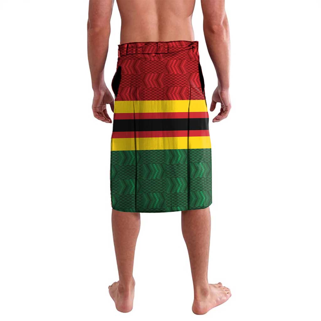 Zimbabwe Cricket Custom Lavalava Zimbabwean Pattern Flag Motif - Wonder Print Shop