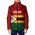 Zimbabwe Cricket Custom Padded Jacket Zimbabwean Pattern Flag Motif - Wonder Print Shop