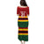 Zimbabwe Cricket Custom Puletasi Zimbabwean Pattern Flag Motif - Wonder Print Shop