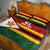 Zimbabwe Cricket Custom Quilt Bed Set Zimbabwean Pattern Flag Motif - Wonder Print Shop