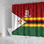 Zimbabwe Cricket Custom Shower Curtain Zimbabwean Pattern Flag Motif - Wonder Print Shop
