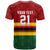 Zimbabwe Cricket Custom T Shirt Zimbabwean Pattern Flag Motif - Wonder Print Shop