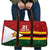 Zimbabwe Cricket Custom Travel Bag Zimbabwean Pattern Flag Motif - Wonder Print Shop