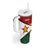 Zimbabwe Cricket Custom Tumbler With Handle Zimbabwean Pattern Flag Motif - Wonder Print Shop