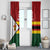Zimbabwe Cricket Custom Window Curtain Zimbabwean Pattern Flag Motif - Wonder Print Shop