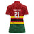 Zimbabwe Cricket Custom Women Polo Shirt Zimbabwean Pattern Flag Motif - Wonder Print Shop