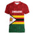 Zimbabwe Cricket Custom Women V-Neck T-Shirt Zimbabwean Pattern Flag Motif - Wonder Print Shop
