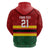 Zimbabwe Cricket Custom Zip Hoodie Zimbabwean Pattern Flag Motif - Wonder Print Shop