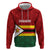 Zimbabwe Cricket Custom Zip Hoodie Zimbabwean Pattern Flag Motif - Wonder Print Shop