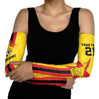 Zimbabwe Football Custom Arm Sleeves The Warriors with Zimbabwe Bird - Wonder Print Shop