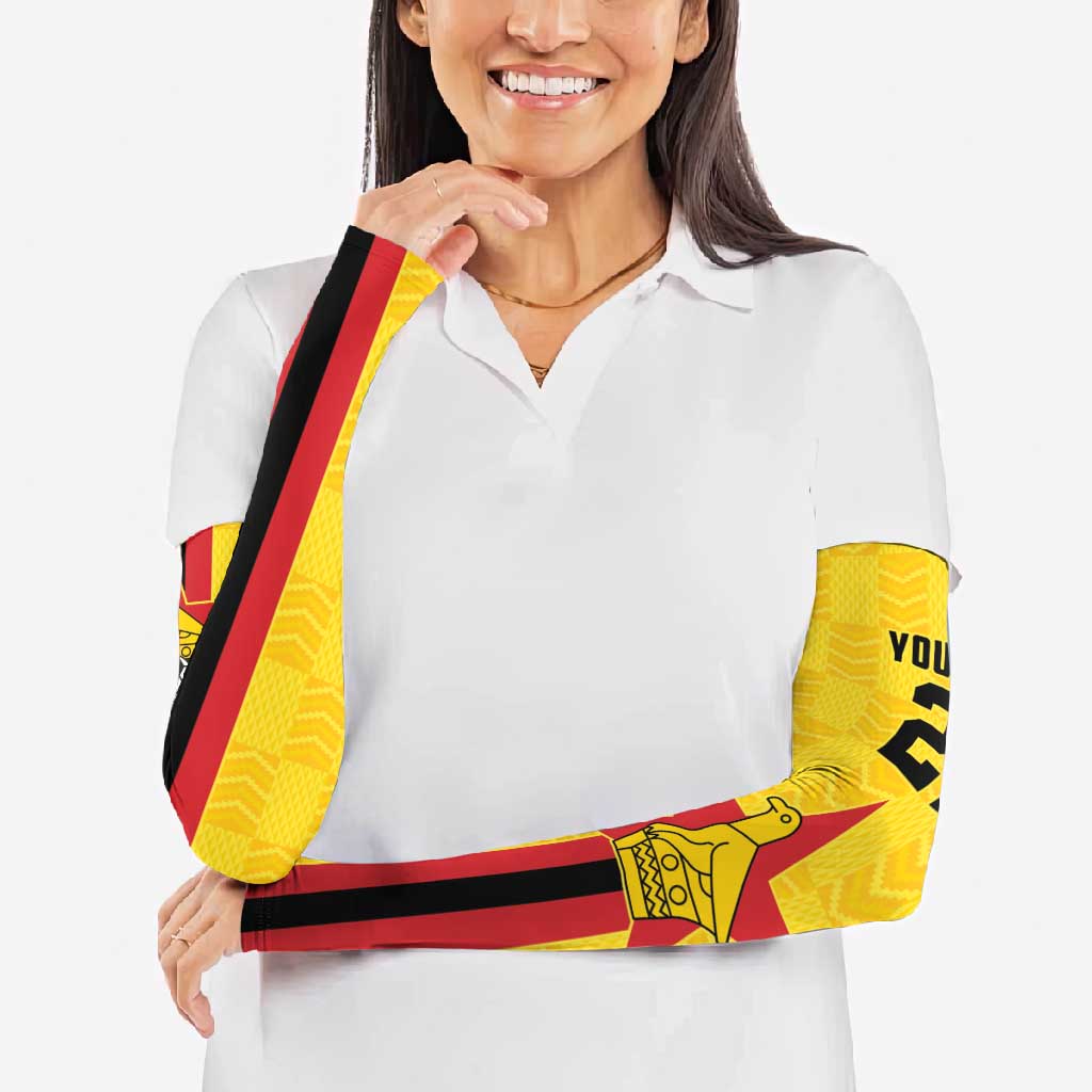 Zimbabwe Football Custom Arm Sleeves The Warriors with Zimbabwe Bird - Wonder Print Shop