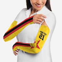 Zimbabwe Football Custom Arm Sleeves The Warriors with Zimbabwe Bird - Wonder Print Shop