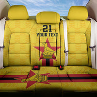 Zimbabwe Football Custom Back Car Seat Cover The Warriors with Zimbabwe Bird - Wonder Print Shop
