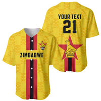 Zimbabwe Football Custom Baseball Jersey The Warriors with Zimbabwe Bird - Wonder Print Shop
