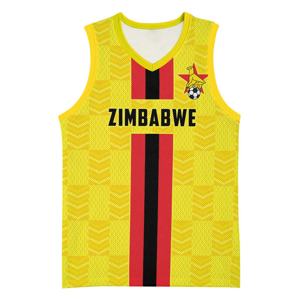 Zimbabwe Football Custom Basketball Jersey The Warriors with Zimbabwe Bird - Wonder Print Shop