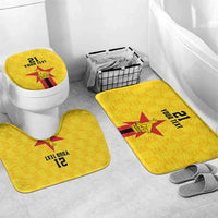 Zimbabwe Football Custom Bathroom Set The Warriors with Zimbabwe Bird - Wonder Print Shop