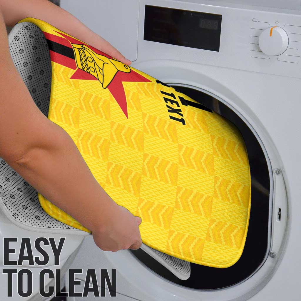 Zimbabwe Football Custom Bathroom Set The Warriors with Zimbabwe Bird - Wonder Print Shop