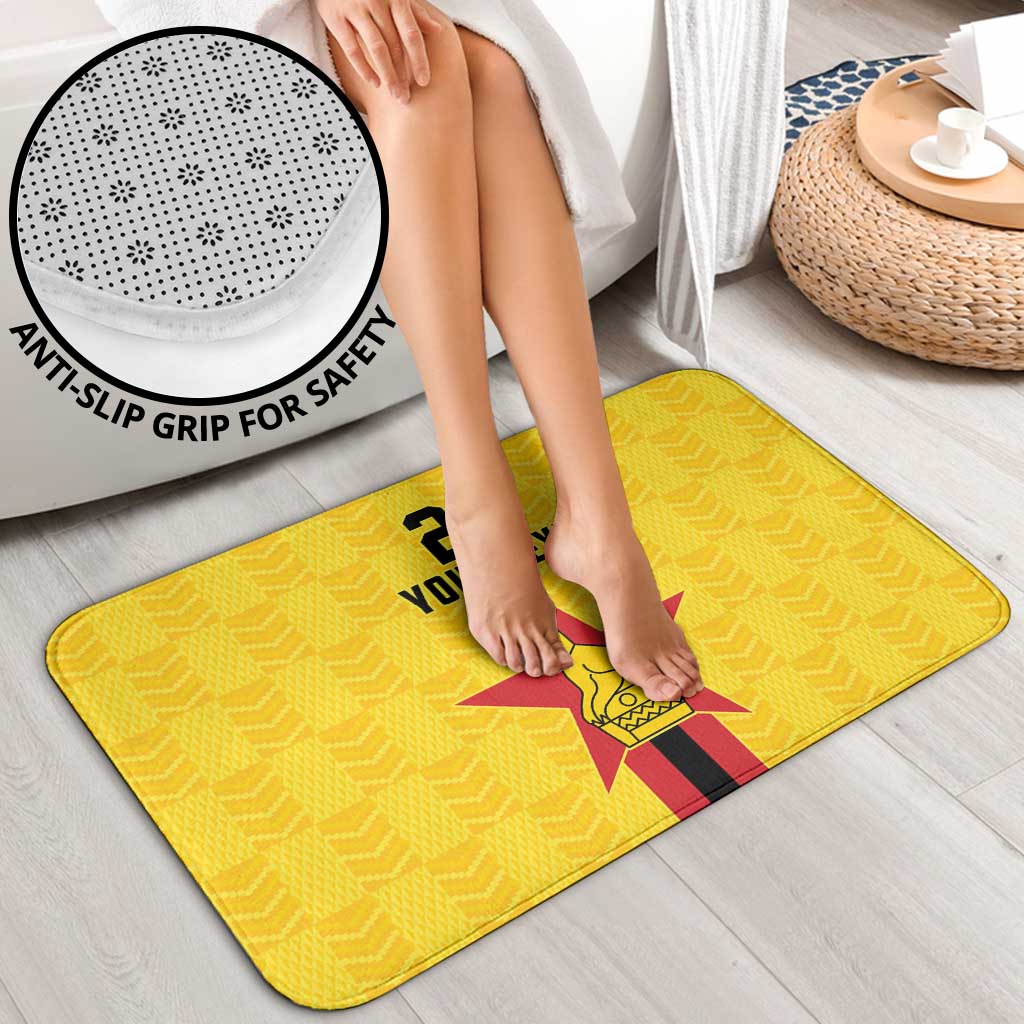 Zimbabwe Football Custom Bathroom Set The Warriors with Zimbabwe Bird - Wonder Print Shop