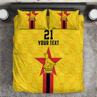 Zimbabwe Football Custom Bedding Set The Warriors with Zimbabwe Bird - Wonder Print Shop