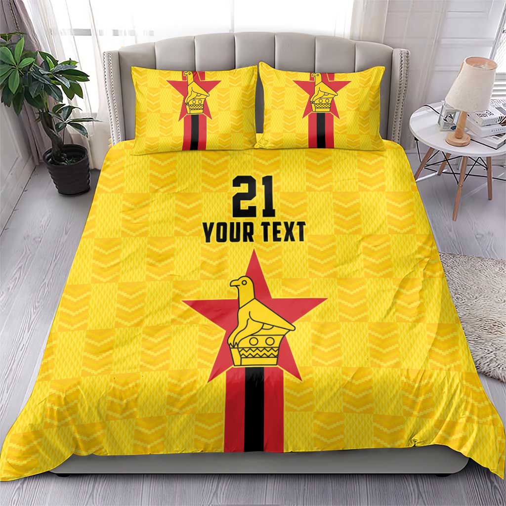 Zimbabwe Football Custom Bedding Set The Warriors with Zimbabwe Bird - Wonder Print Shop