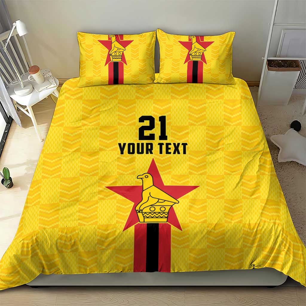 Zimbabwe Football Custom Bedding Set The Warriors with Zimbabwe Bird - Wonder Print Shop