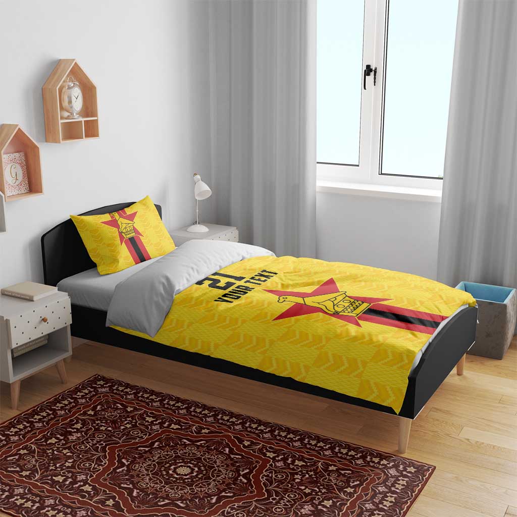 Zimbabwe Football Custom Bedding Set The Warriors with Zimbabwe Bird - Wonder Print Shop