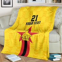 Zimbabwe Football Custom Blanket The Warriors with Zimbabwe Bird - Wonder Print Shop