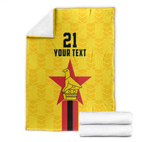 Zimbabwe Football Custom Blanket The Warriors with Zimbabwe Bird - Wonder Print Shop