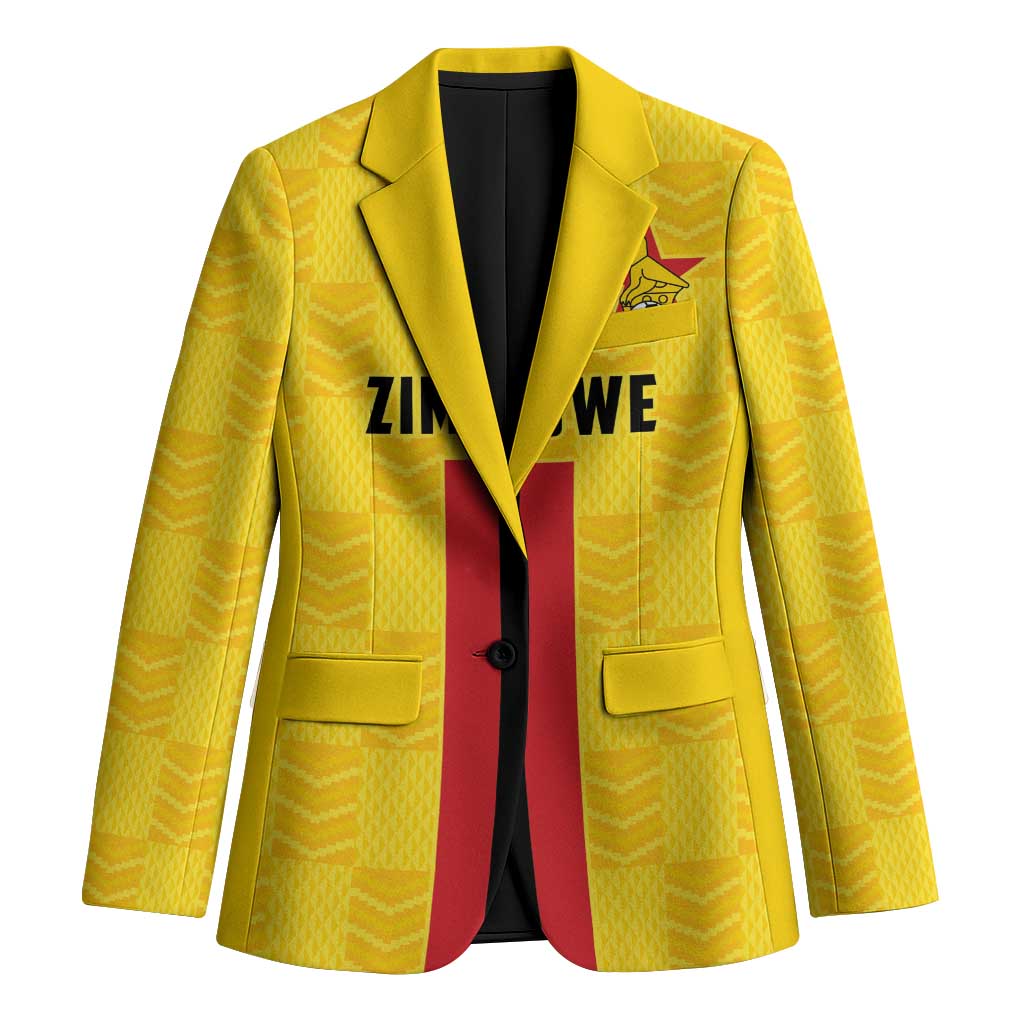 Zimbabwe Football Custom Blazer The Warriors with Zimbabwe Bird - Wonder Print Shop