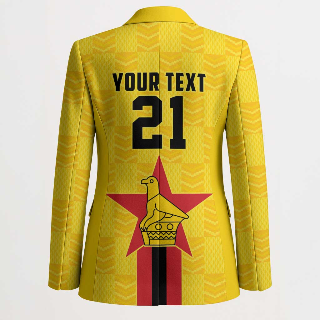 Zimbabwe Football Custom Blazer The Warriors with Zimbabwe Bird - Wonder Print Shop