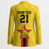 Zimbabwe Football Custom Blazer The Warriors with Zimbabwe Bird - Wonder Print Shop