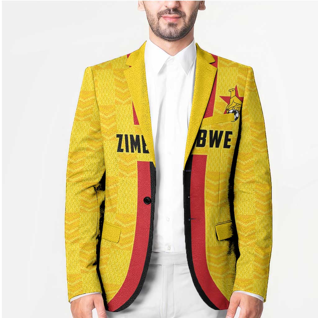 Zimbabwe Football Custom Blazer The Warriors with Zimbabwe Bird - Wonder Print Shop