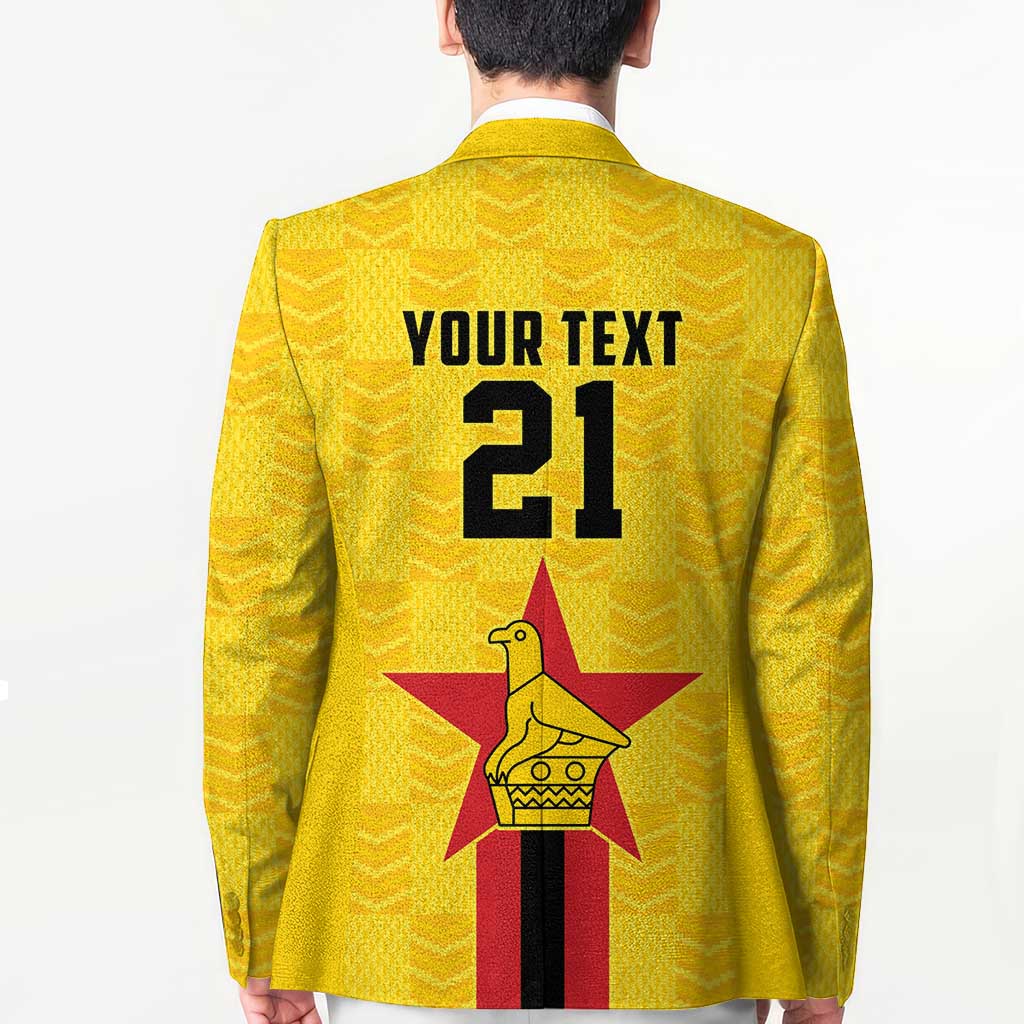 Zimbabwe Football Custom Blazer The Warriors with Zimbabwe Bird - Wonder Print Shop