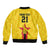 Zimbabwe Football Custom Bomber Jacket The Warriors with Zimbabwe Bird - Wonder Print Shop