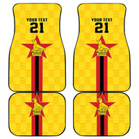 Zimbabwe Football Custom Car Mats The Warriors with Zimbabwe Bird - Wonder Print Shop