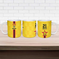 Zimbabwe Football Custom Ceramic Mug The Warriors with Zimbabwe Bird - Wonder Print Shop