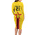 Zimbabwe Football Custom Family Matching Long Sleeve Bodycon Dress and Hawaiian Shirt The Warriors with Zimbabwe Bird - Wonder Print Shop