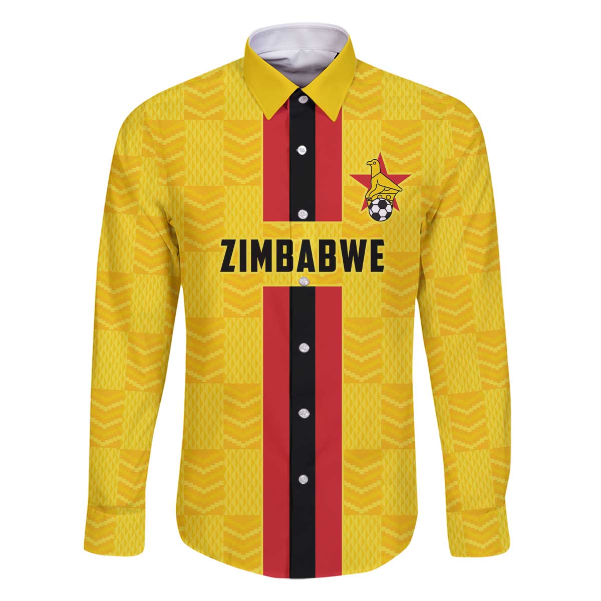 Zimbabwe Football Custom Family Matching Off The Shoulder Long Sleeve Dress and Hawaiian Shirt The Warriors with Zimbabwe Bird - Wonder Print Shop