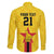 Zimbabwe Football Custom Family Matching Off The Shoulder Long Sleeve Dress and Hawaiian Shirt The Warriors with Zimbabwe Bird - Wonder Print Shop