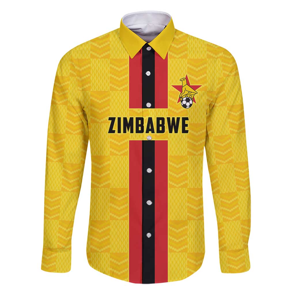 Zimbabwe Football Custom Family Matching Puletasi and Hawaiian Shirt The Warriors with Zimbabwe Bird - Wonder Print Shop