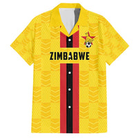 Zimbabwe Football Custom Family Matching Short Sleeve Bodycon Dress and Hawaiian Shirt The Warriors with Zimbabwe Bird - Wonder Print Shop