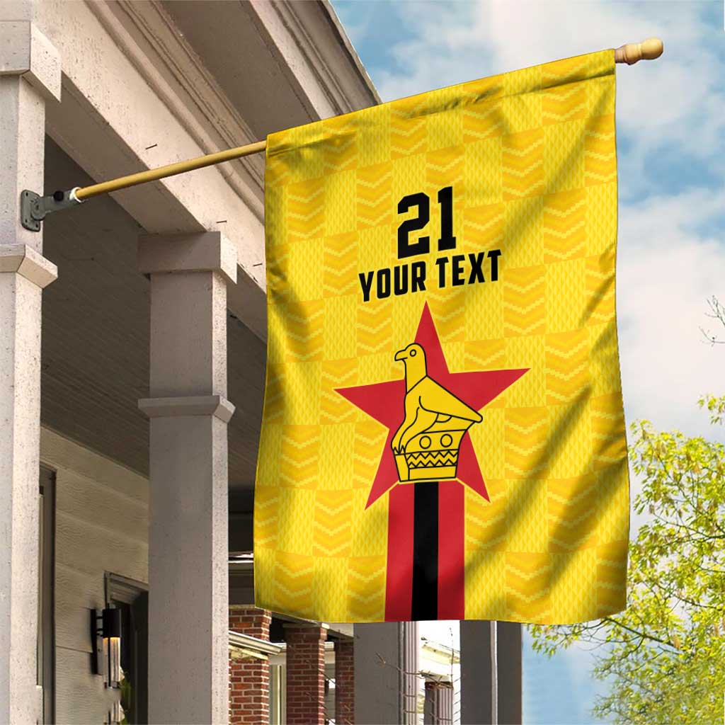Zimbabwe Football Custom Garden Flag The Warriors with Zimbabwe Bird - Wonder Print Shop