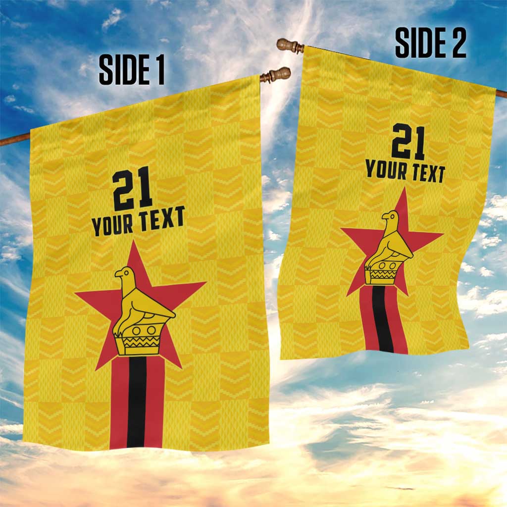 Zimbabwe Football Custom Garden Flag The Warriors with Zimbabwe Bird - Wonder Print Shop