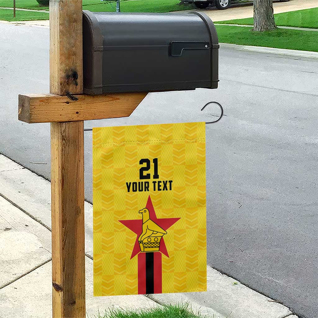 Zimbabwe Football Custom Garden Flag The Warriors with Zimbabwe Bird - Wonder Print Shop