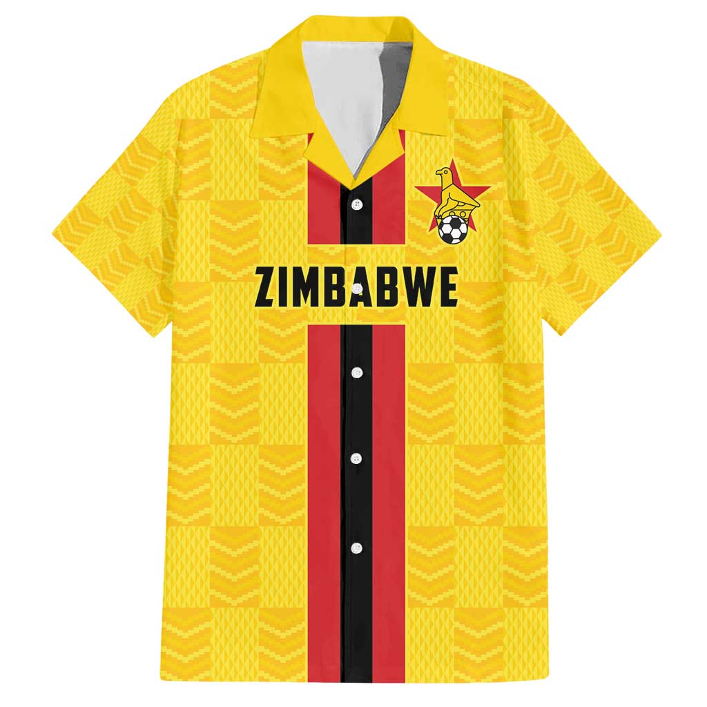 Zimbabwe Football Custom Hawaiian Shirt The Warriors with Zimbabwe Bird - Wonder Print Shop