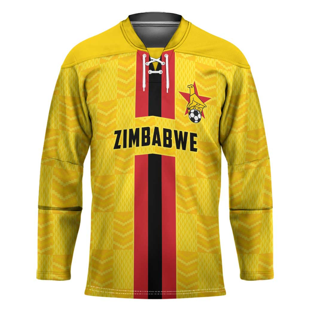 Zimbabwe Football Custom Hockey Jersey The Warriors with Zimbabwe Bird - Wonder Print Shop